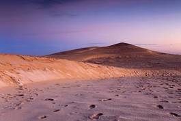 Naklejka spokojny krajobraz europa świt wydma