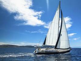 Fotoroleta natura grecja sport jacht łódź