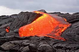 Naklejka hawaje bazalt wulkan