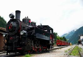 Fotoroleta austria lokomotywa parowa lokomotywa retro