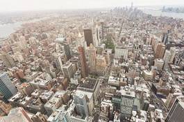 Fototapeta panorama śródmieście manhatan amerykański architektura