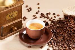 Obraz na płótnie mokka jedzenie młynek do kawy napój kawa