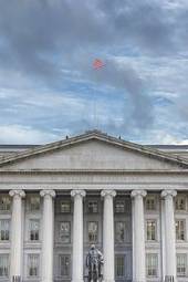 Naklejka architektura kolumna waszyngton narodowy