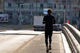Naklejka jogging lekkoatletka szwajcaria