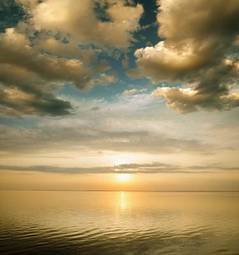 Fotoroleta pejzaż morze natura słońce fala