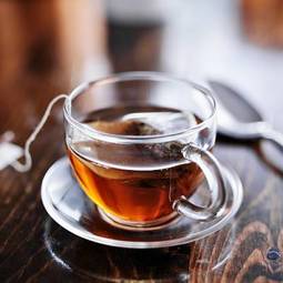 Naklejka herbata filiżanka napój jedzenie zdrowy