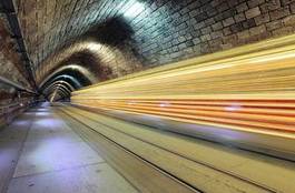 Naklejka droga transport nowoczesny ruch tunel