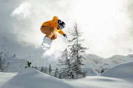 Fototapeta snowboarder sport snowboard