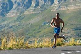Naklejka sport jogging amerykański lato ćwiczenie