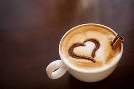 Obraz na płótnie mleko włoski kawa serce cappucino