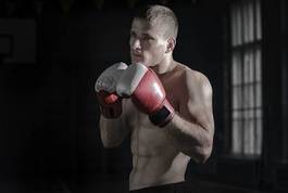 Fotoroleta zdrowie bokser przystojny lekkoatletka