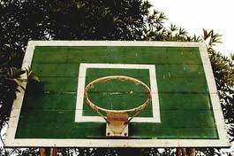 Fotoroleta koszykówka vintage park zabawa