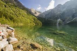 Obraz na płótnie woda góra tatry