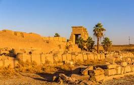 Naklejka drzewa egipt architektura kolumna sztuka