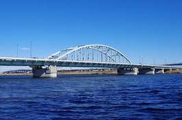 Fototapeta droga autostrada most błękitne niebo