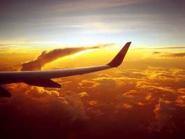 Obraz na płótnie panorama odrzutowiec samolot piękny lotnictwo