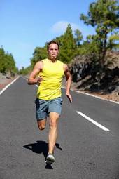 Plakat sprint mężczyzna ciało fitness