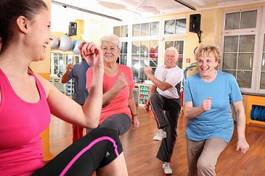 Naklejka sport zdrowy zdrowie stary