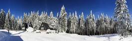 Fotoroleta śnieg panorama narciarz tourismus