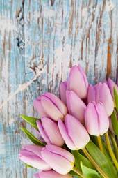 Naklejka piękny szczyt natura tulipan