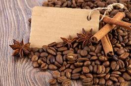 Naklejka napój rolnictwo kawa stary
