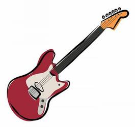 Plakat muzyka opoka instrument muzyczny gitara elektryczna gitara