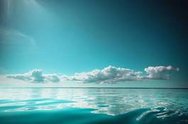 Fotoroleta morze świt spokojny niebo brzeg