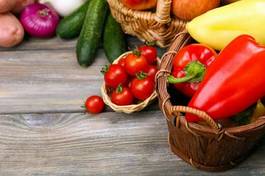 Plakat zdrowy ogród warzywo jedzenie