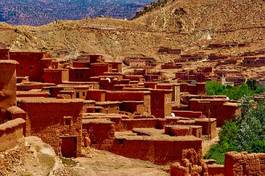 Fototapeta stary wioska antyczny pustynia maroko