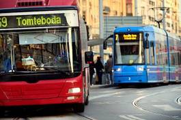 Fotoroleta autobus miejski tramwaj europa transport