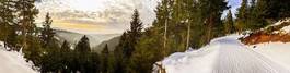 Fotoroleta śnieg panorama krajobraz turyngia biegi narciarskie