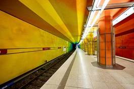 Obraz na płótnie metro nowoczesny transport miasto monachium