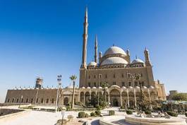 Naklejka arabski egipt meczet architektura fontanna