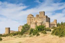 Plakat zamek wieża hiszpania rycerz