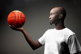 Naklejka afryka koszykówka mężczyzna sport piłka