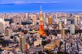 Naklejka azja japoński wieża