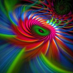 Naklejka ruch spirala ostrze kolor