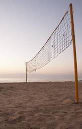 Naklejka niebo sport siatkówka plaża