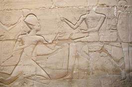 Naklejka świątynia antyczny egipt muzeum