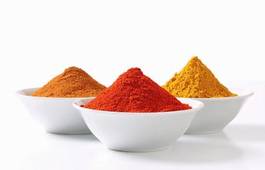 Naklejka jedzenie curry składnika organiczny przyprawowy