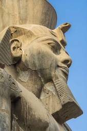 Naklejka stary egipt statua afryka