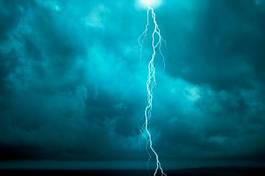 Naklejka natura niebo sztorm rygiel elektryczny