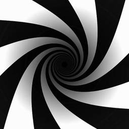 Naklejka spirala tunel perspektywa sztuka koncentryczne