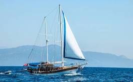 Fotoroleta łódź żaglówkę łódź wiosłowa