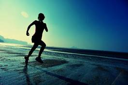 Fotoroleta woda jogging witalność fitness ćwiczenie
