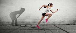 Fotoroleta jogging sportowy fitness
