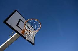 Obraz na płótnie niebo koszykówka sport poziomy niebieski