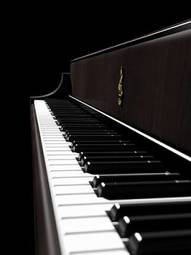 Fotoroleta 3d perspektywa fortepian muzyka