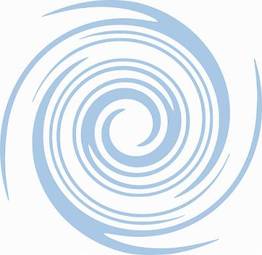 Obraz na płótnie spirala tornado wir niebieski loga