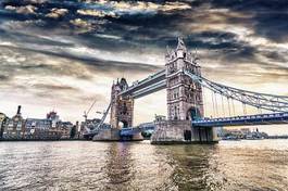 Obraz na płótnie tamiza woda architektura niebo londyn